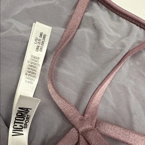 Victoria's Secret Unlined Strappy Sports Bra Purple Large - Picture 4 of 4